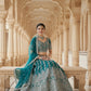 Anaita Blue Net Lehenga Choli With Embroidery & Dori Sequence Work