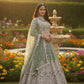 Anaita Green Net Lehenga Choli With Embroidery & Dori Sequence Work