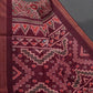 Wine Colour Patola Print Semi Chanderi Saree By Gayathri Reddy Designer Studio | Swadesiicart