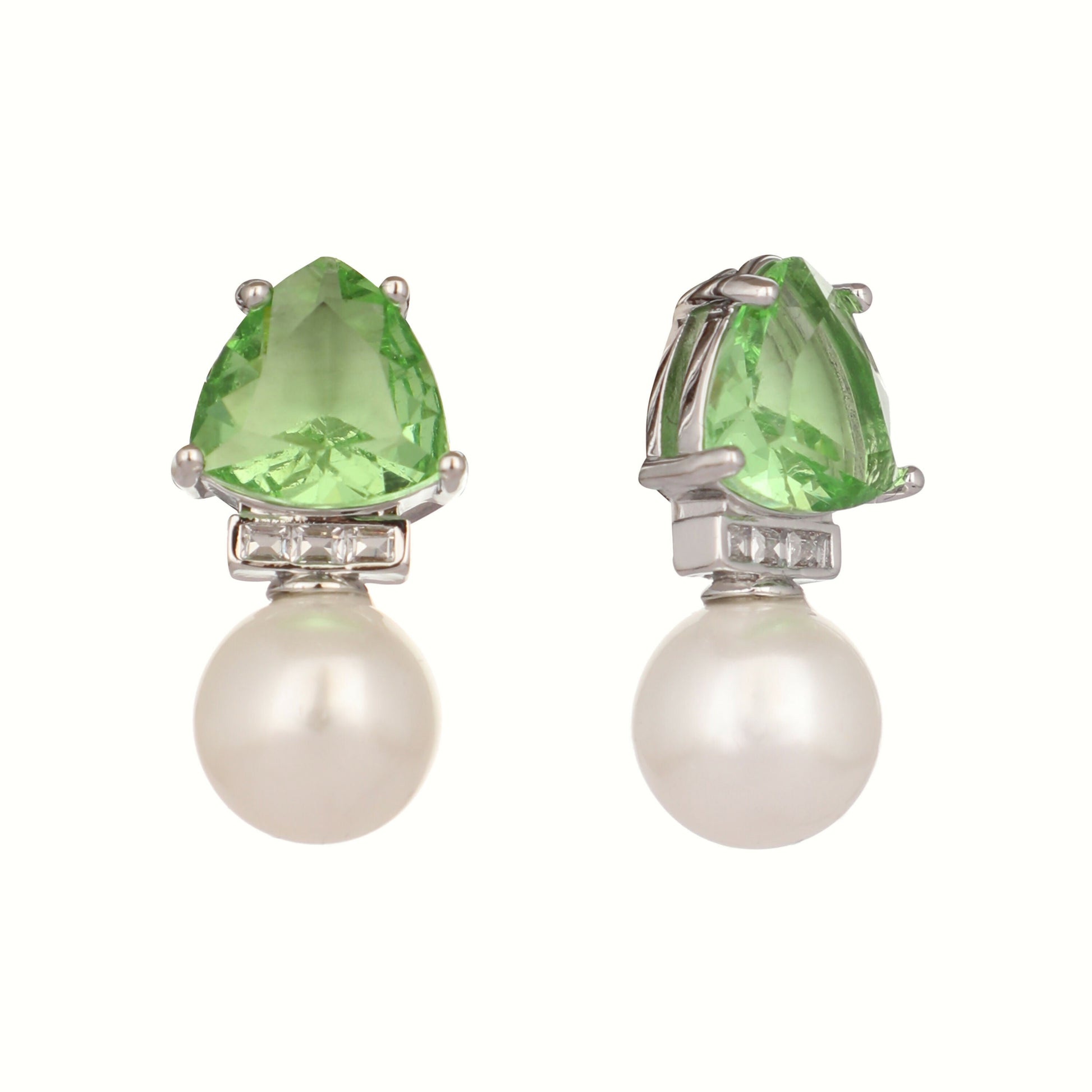Nuyug Green Emerald Elegance Anti Tarnish Studs | Swadesiicart