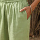 trueBrowns Green Cotton Dobby Embroidered Kurta Set | Swadesiicart