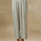 trueBrowns Light Green Bandhani Printed Silk V-Neck Co-Ord Set - Swadesiicart