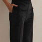 trueBrowns Black Velvet Geometric Embroidered Kurta Pant Dupatta Set | Swadesiicart