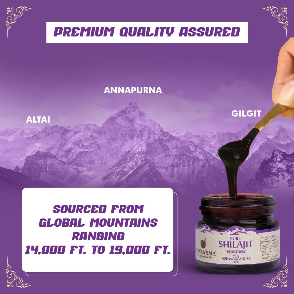 Upakarma Ayurveda Original & Pure SJ Resin Form with Ashwagandha - Swadesiicart