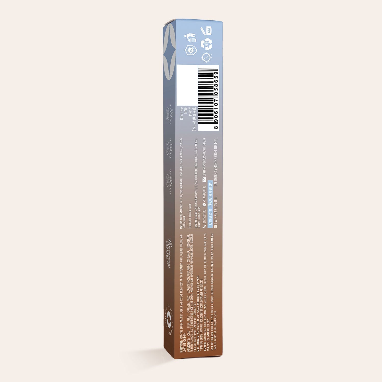 Serum-infused Volume Boost Mascara with Castor Oil and Coconut Oil : 8 ml