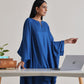 trueBrowns Ink Blue Oversized Round Co-Ord Set - Swadesiicart