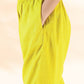 trueBrowns Lime Cotton Dobby Flared Co-ord Set - Swadesiicart