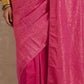 trueBrowns Pink Gold Lurex Ready To Wear Saree | Swadesiicart