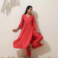 trueBrowns Coral Viscose Solid Kurta Pant Set | Swadesiicart