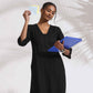 trueBrowns Black Cotton High Slit Kurta Set | Swadesiicart