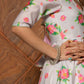 Pomcha Jaipur Flamingo Chandheri Anarkali Set | Swadesiicart