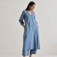 trueBrowns Light Blue Kurta Pant Set | Swadesiicart