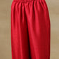 trueBrowns Maroon Textured Silk Front Slit Kurta Pant Set | Swadesiicart