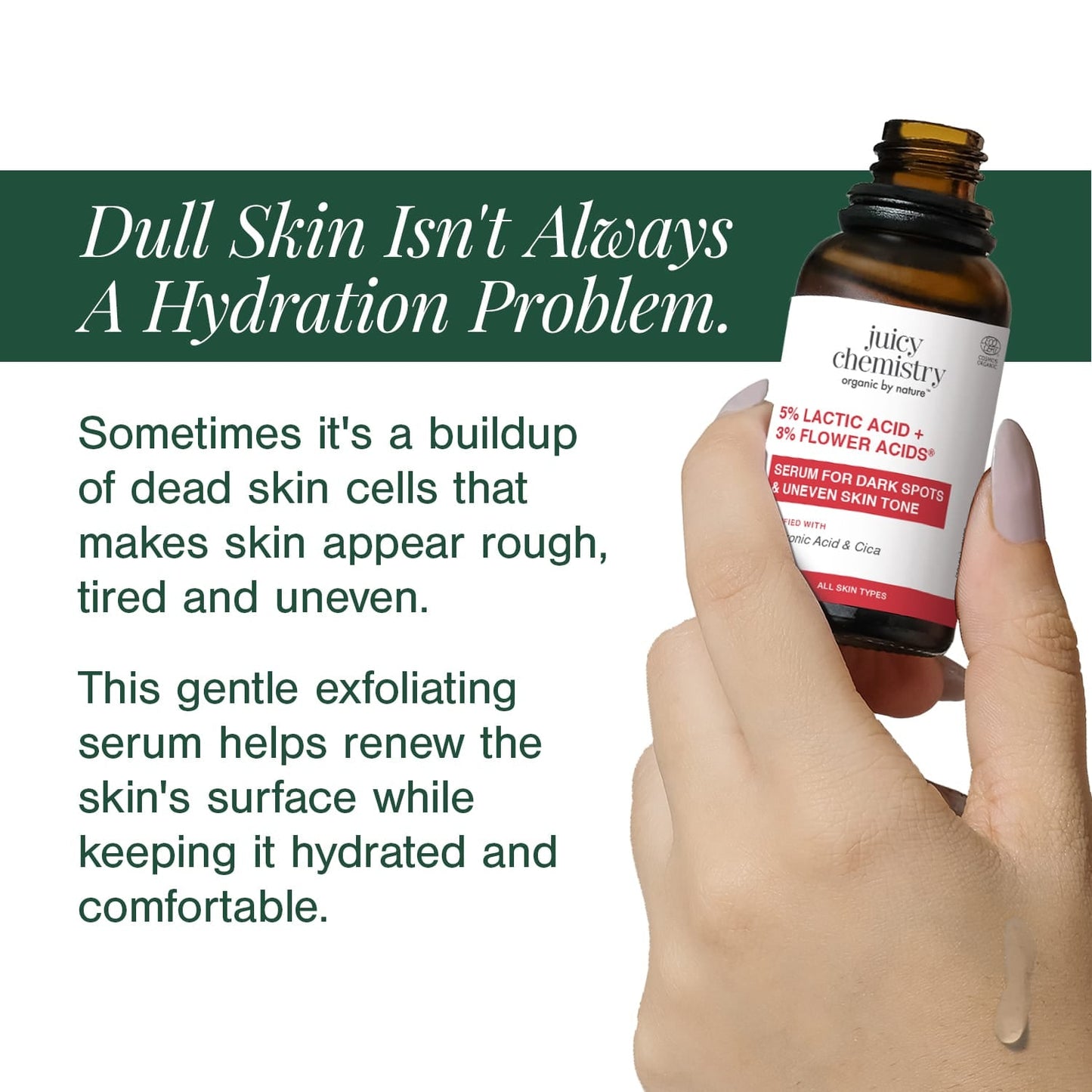 5% Lactic Acid + 3% Flower Acids Face Serum