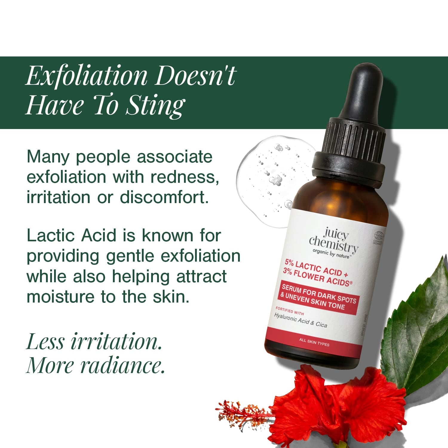 5% Lactic Acid + 3% Flower Acids Face Serum