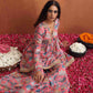 trueBrowns Orange Print Sharara Set | Swadesiicart