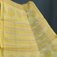 Mehendi Green And Lime Green Block Print Pure Kota Cotton Saree By Gayathri Reddy Designer Studio | Swadesiicart