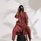 trueBrowns Pink Slub Kurta Set | Swadesiicart