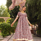 Pomcha Jaipur Gulbagh Organza Anarkali Set | Swadesiicart