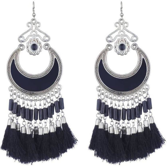 MS Fashion India Hanging Earrings With Threads | Swadesiicart