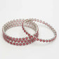 NVR Women's Set of 4 Pink CZ Stone-Studded Handcrafted Bangles - Swadesiicart