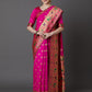 Mitera Pink Silk Blend Woven Design Banarasi Saree | Swadesiicart