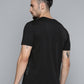 Alcis Men Black & White Typography Printed Slim Fit Training or Gym T-shirt | Swadesiicart