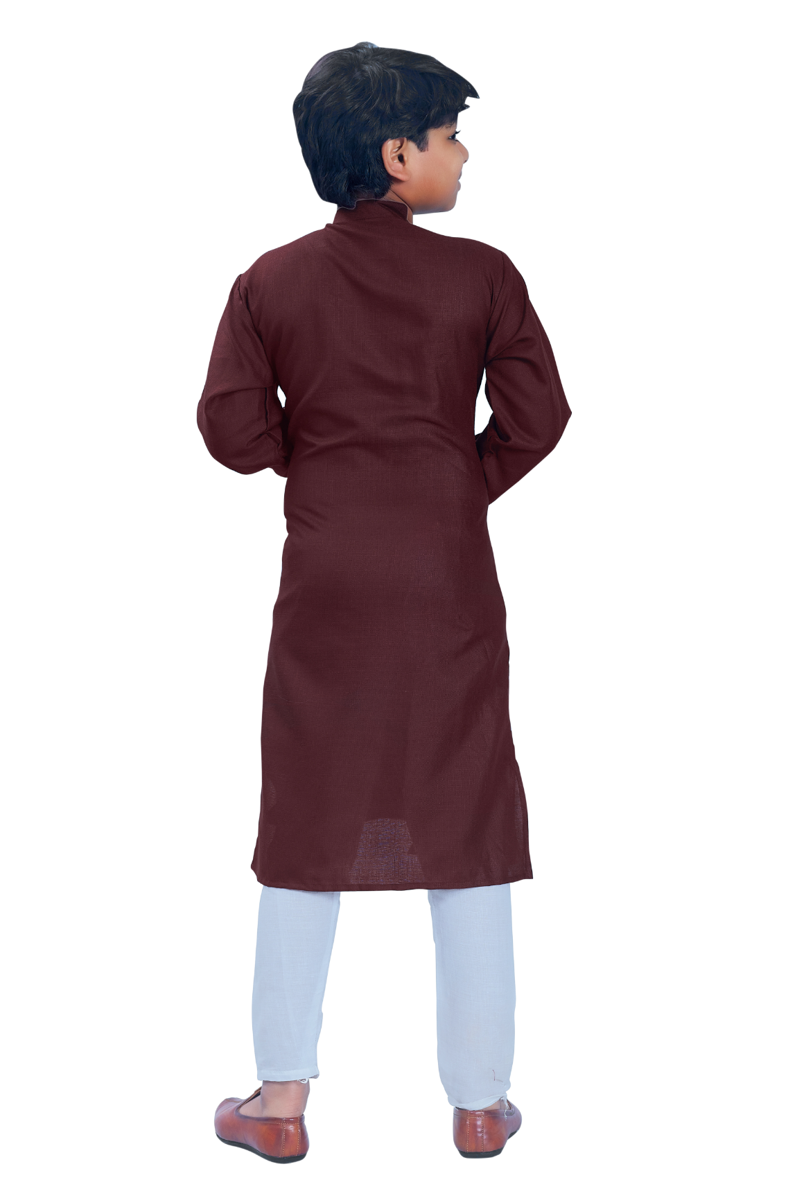 DEIANA'S Casual Designer Kurta Pyjama Set For Boys And kids (Dark Brown) | Swadesiicart