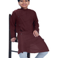 DEIANA'S Casual Designer Kurta Pyjama Set For Boys And kids (Dark Brown) | Swadesiicart