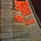 Orange Colored with Motifs Semi Chanderi Saree By Gayathri Reddy Designer Studio | Swadesiicart