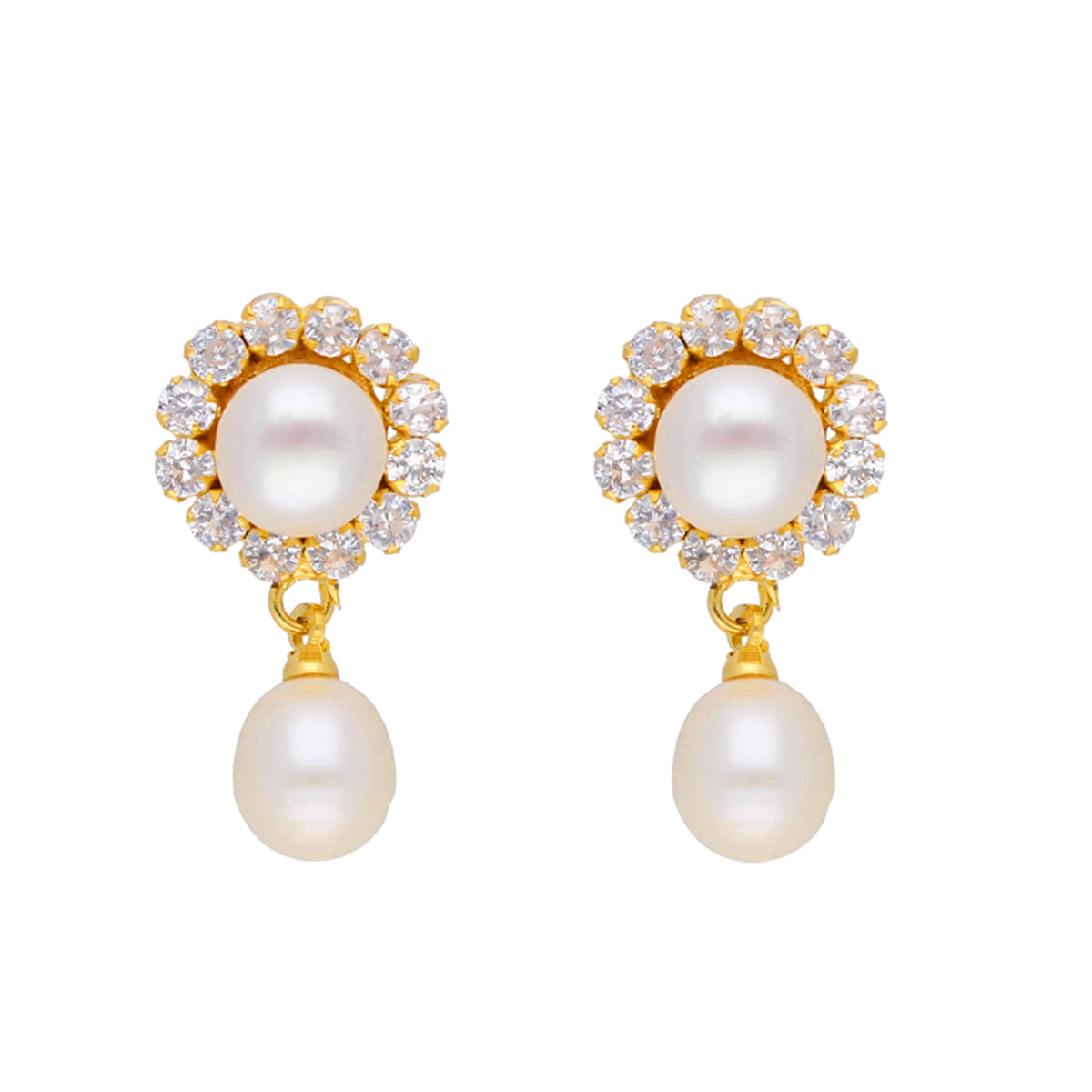 J Pearls Royal Pearl Set - Real Pearl Jewelry - Swadesiicart