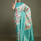 Monjolika Fashion Glamour And Tradition With This Zari Woven Turquoise And Cream Banarasi Silk Saree | Swadesiicart