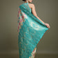 Monjolika Fashion Glamour And Tradition With This Zari Woven Turquoise And Cream Banarasi Silk Saree | Swadesiicart