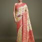 Monjolika Fashion Glamour And Tradition With This Zari Woven Red And Cream Banarasi Silk Saree | Swadesiicart