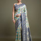 Monjolika Fashion Glamour And Tradition With This Zari Woven Navy Blue And Cream Banarasi Silk Saree | Swadesiicart