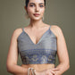 Monjolika Fashion Glamour And Tradition With This Zari Woven Navy Blue And Cream Banarasi Silk Saree | Swadesiicart
