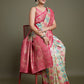 Monjolika Fashion Glamour And Tradition With This Zari Woven Pink And Cream Banarasi Silk Saree | Swadesiicart