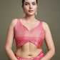 Monjolika Fashion Glamour And Tradition With This Zari Woven Pink And Cream Banarasi Silk Saree | Swadesiicart