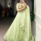 Lorenvalley Fashion Pista Crush Silk Plain Lehenga Choli with Dupatta - Swadesiicart