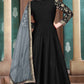 Anaita Black Embroidered Adda Silk Anarkali Suit