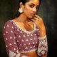 Anaita Purple Net Lehenga Choli With Sequence & Thread Work