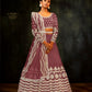 Anaita Purple Net Lehenga Choli With Sequence & Thread Work