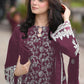Anaita Purple Embroidered Faux Georgette Salwar Suit