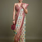 Monjolika Fashion Elegant Maroon And Cream Banarasi Silk SareeWith Intricate Zari Work | Swadesiicart