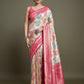 Monjolika Fashion Elegant Pink And Cream Banarasi Silk SareeWith Intricate Zari Work | Swadesiicart