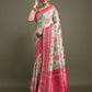 Monjolika Fashion Elegant Pink And Cream Banarasi Silk SareeWith Intricate Zari Work | Swadesiicart