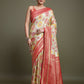 Monjolika Fashion Elegant Red And Cream Banarasi Silk SareeWith Intricate Zari Work | Swadesiicart