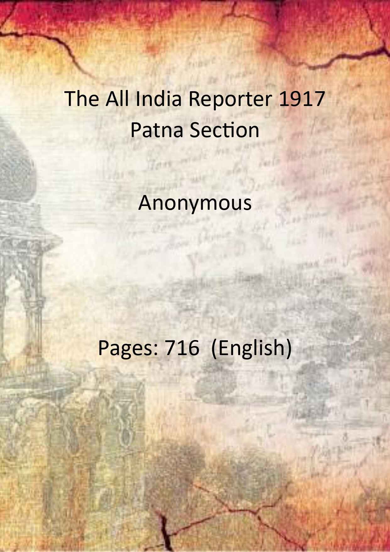 The All India Reporter 1917 Patna Section - Gyan Books - Swadesiicart