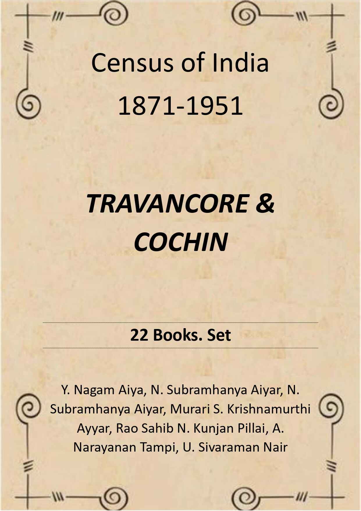 Census of India 1871-1951: TRAVANCORE & COCHIN - Gyan Books - Swadesiicart