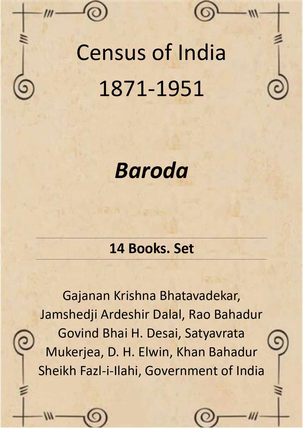 Census of India 1871-1951: Baroda - Gyan Books - Swadesiicart